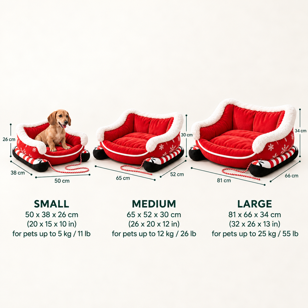 Size guide: Small, Medium and Large